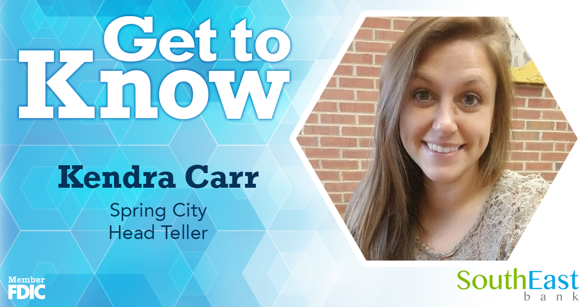 Get to Know Kendra Carr