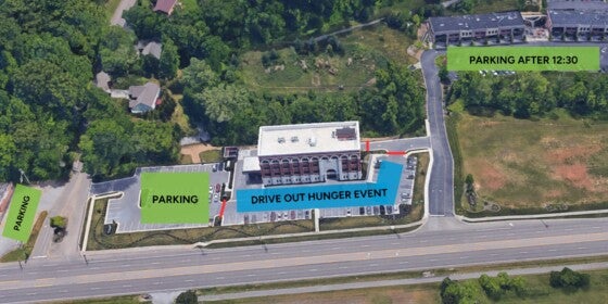 trevor Bayne drive out hunger event parking