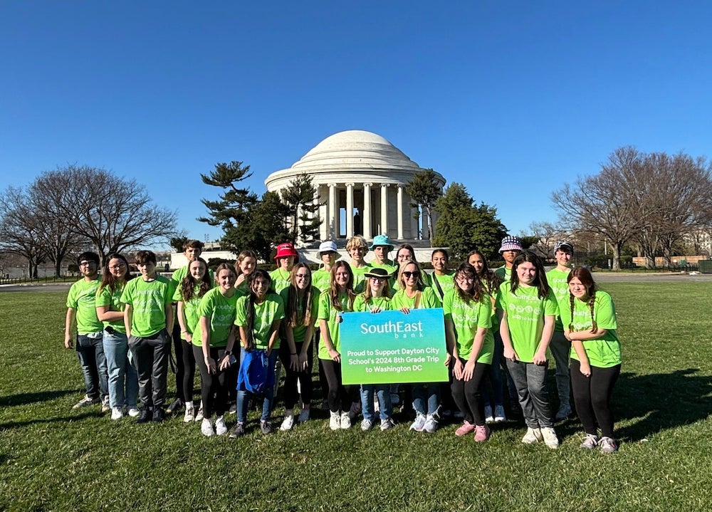 Dayton City School Students Visit Washington, D.C., Funded by SouthEast Bank