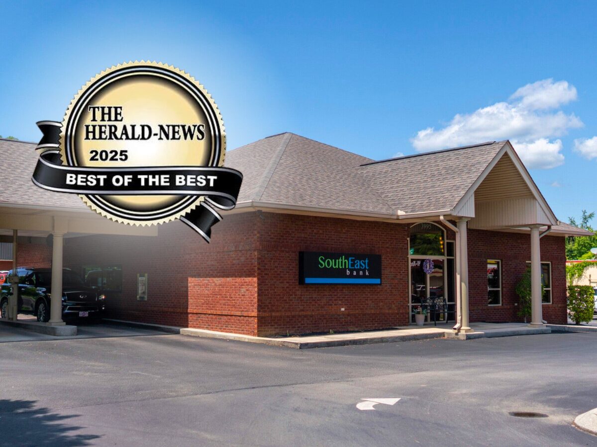 SouthEast Bank Named Best Bank in Rhea County, Tennessee