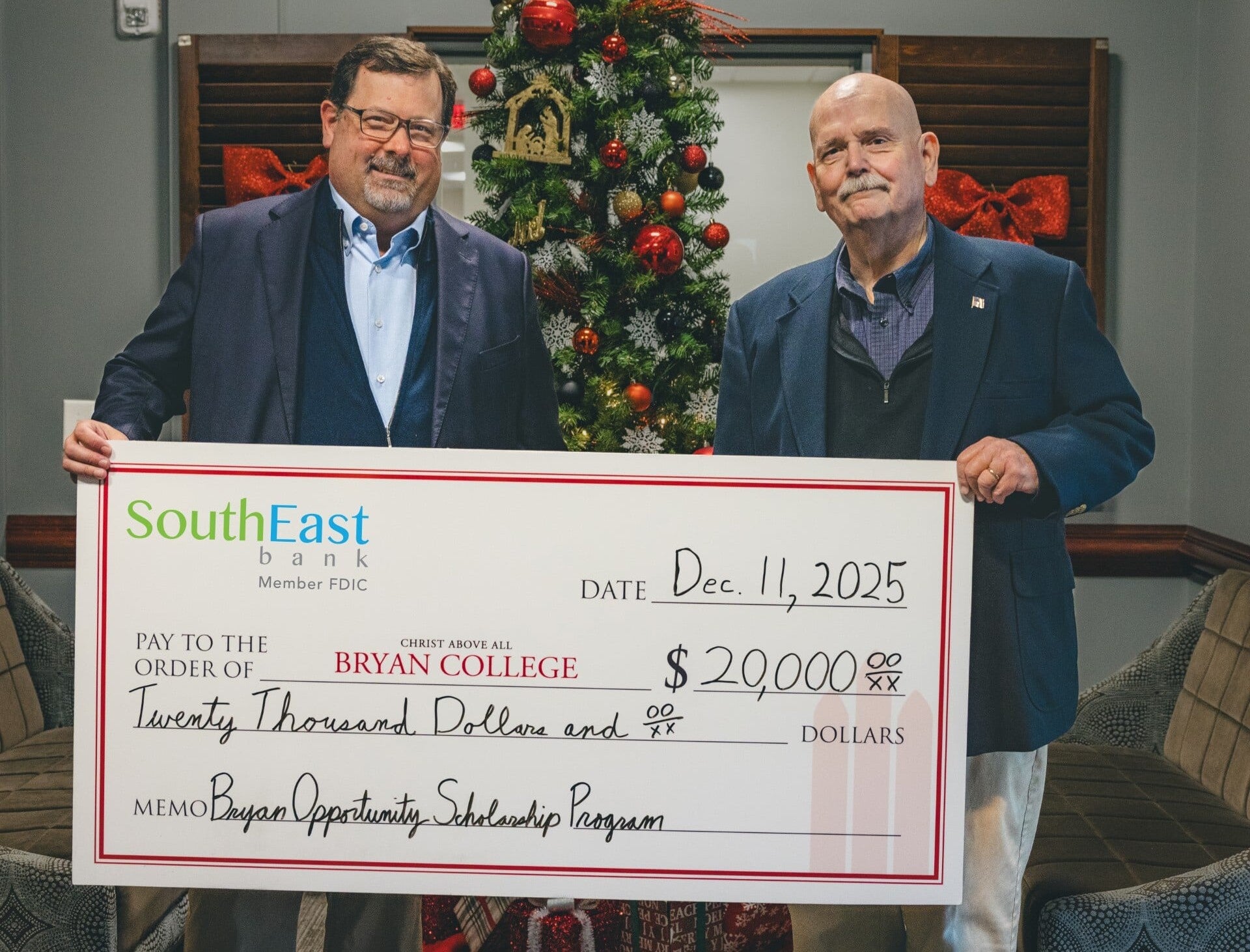 SouthEast Bank donates $80,000 to local student-focused programs in honor of retiring lenders