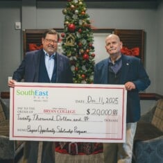 Check presentation to Bryan College