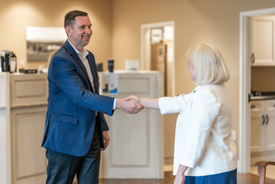 business owner meeting with southeast bank business banker